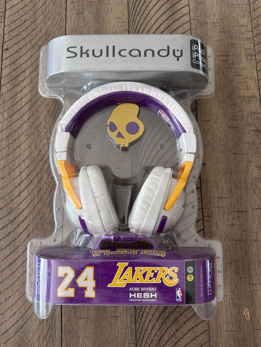 Skullcandy Hesh NBA Player Series Kobe Bryant LA Lakers Headphones - Sealed